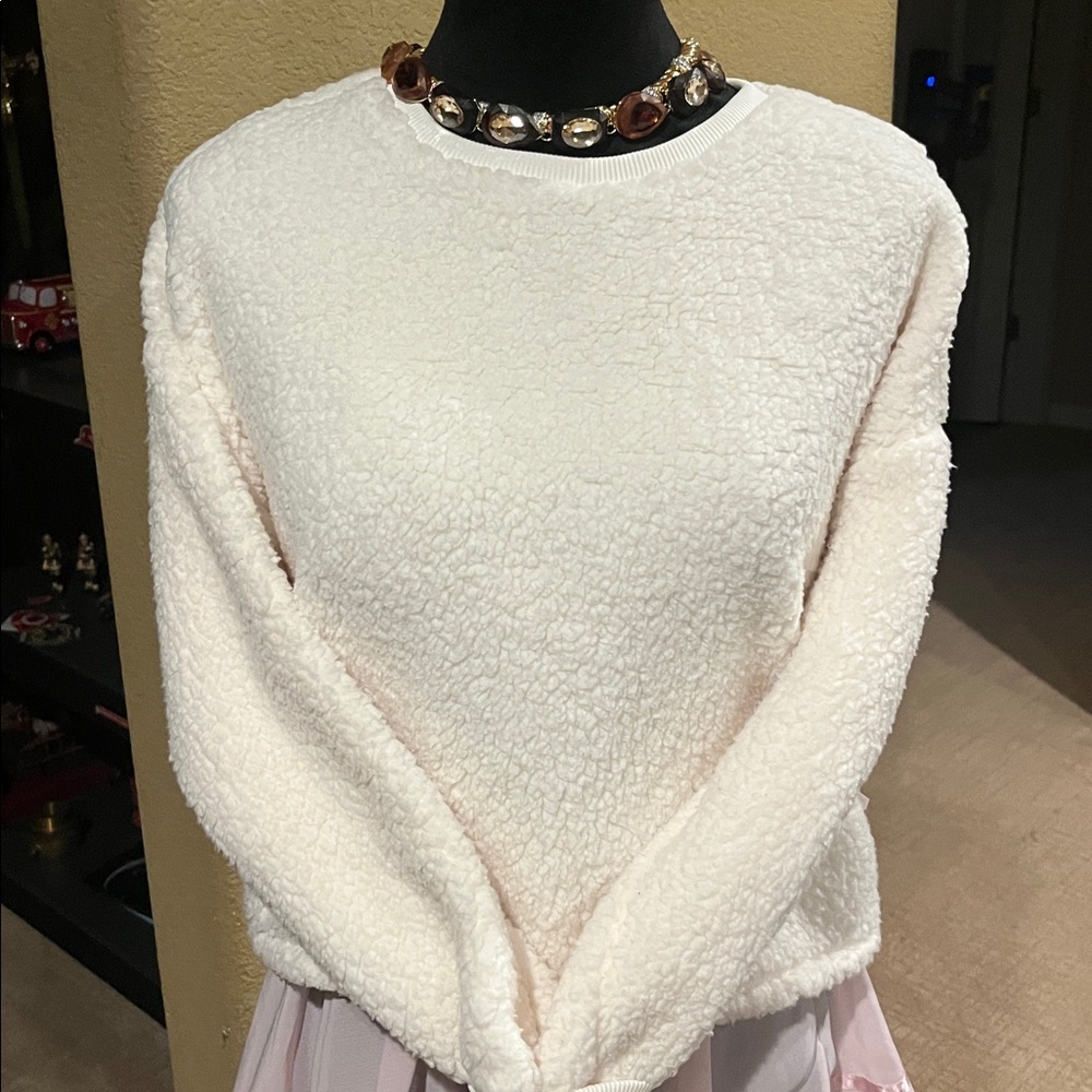 Old Navy Cream Teddy Jacket